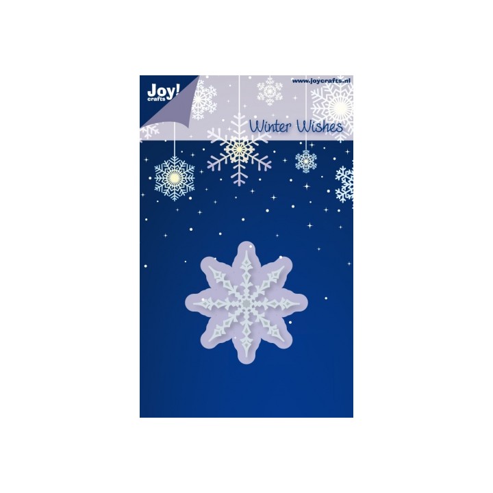 (6002/2018)Decouper & Gaufrer Pochoir cristaux de glace 1