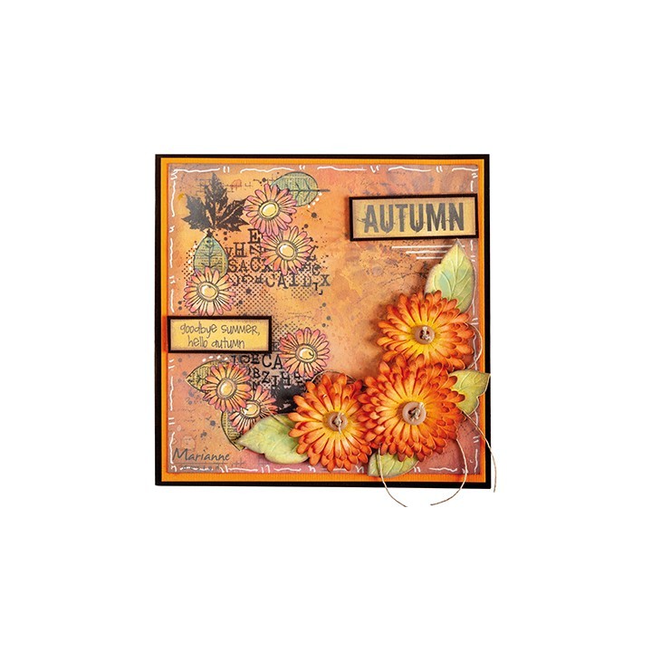 (MM1633)Art stamps Chrysant