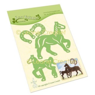 (45.6715)Lea'bilitie Cutting die Horse & Foal