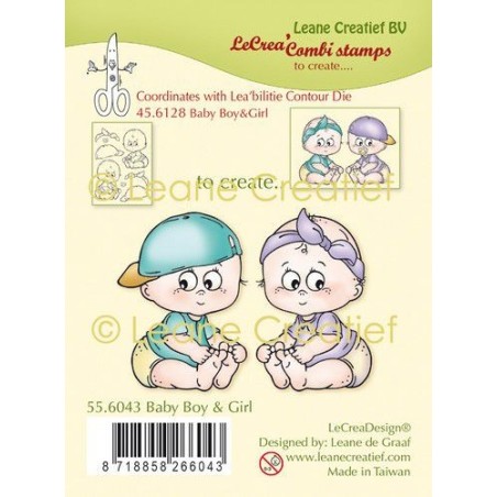 (55.6043)Clear Stamp combi Baby Boy & Girl