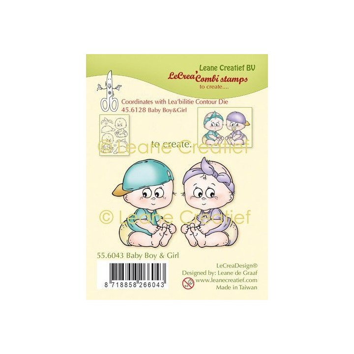 (55.6043)Clear Stamp combi Baby Boy & Girl