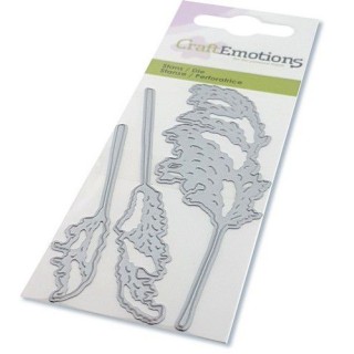 (115633/0272)CraftEmotions Die - dried flowers - pampas grass plumes