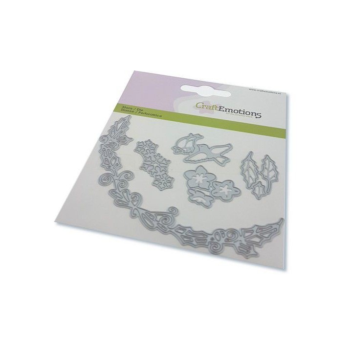 (115633/0827)CraftEmotions Die - fairy - winter wreath oval
