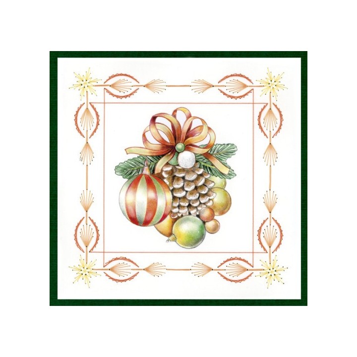 (STDO141)Stitch and Do 141 - Jeanine's Art - Salmon Christmas Baubles