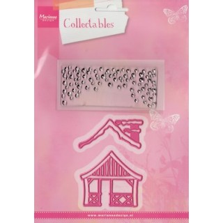 (COL1328)Collectables set christmas village chalet