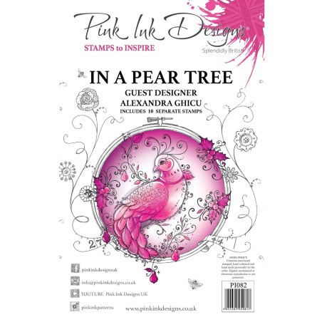 (PI082)Pink Ink Designs Clear stamp In a pear tree