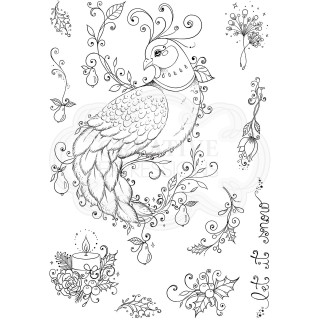 (PI082)Pink Ink Designs Clear stamp In a pear tree