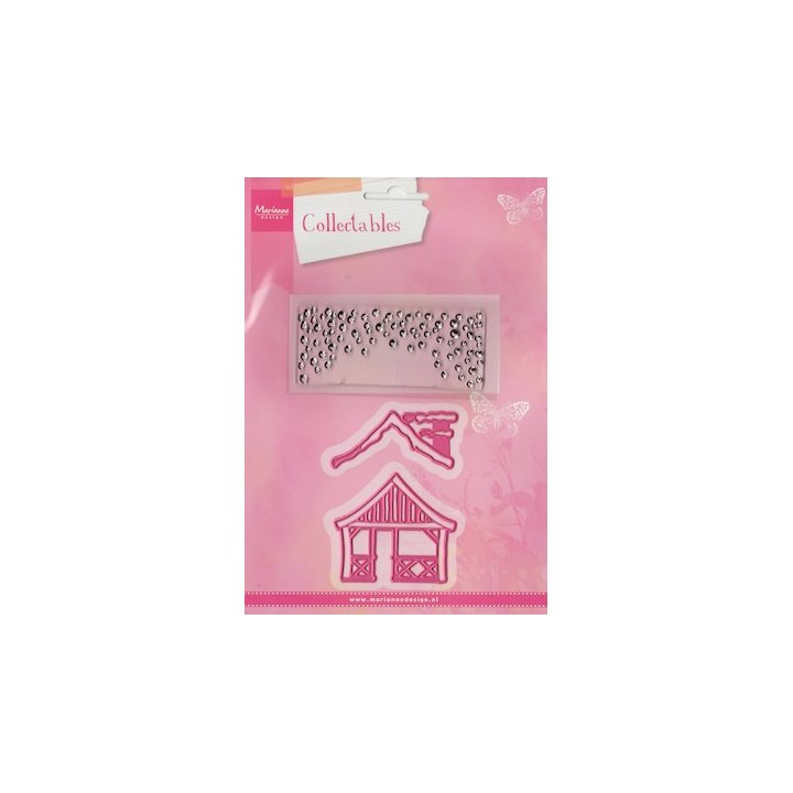 (COL1328)Collectables set christmas village chalet