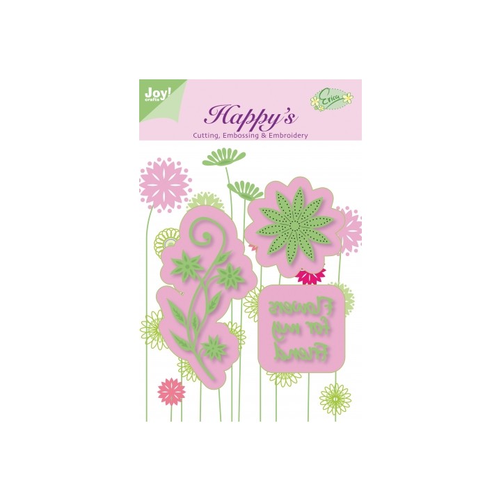 (6002/1101)C&E&E stencil Flowers for my friend