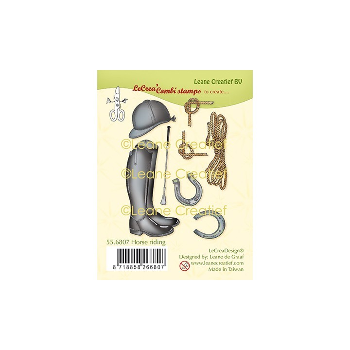 (55.6807)Clear Stamp combi Horse riding