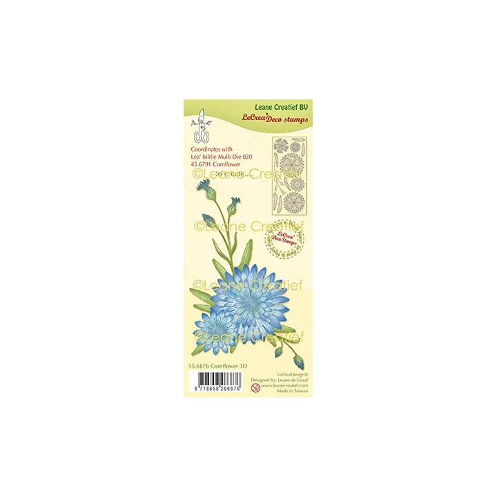 (55.6876)Clear Stamp combi Cornflower 3D