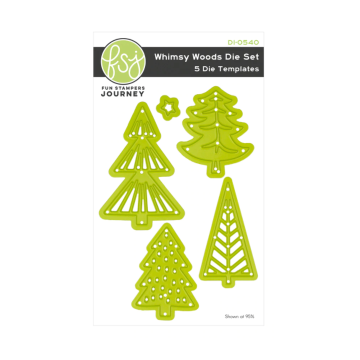 (DI-0540)Fun Stampers Journey Whimsy Trees Dies