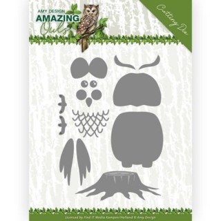 (ADD10216)Dies - Amy Design - Amazing Owls - Build up Owl