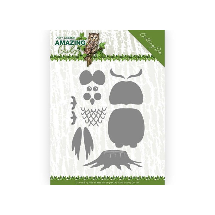 (ADD10216)Dies - Amy Design - Amazing Owls - Build up Owl