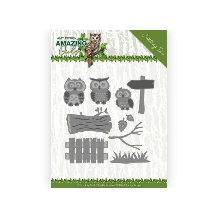 (ADD10217)Dies - Amy Design - Amazing Owls - Owl Family