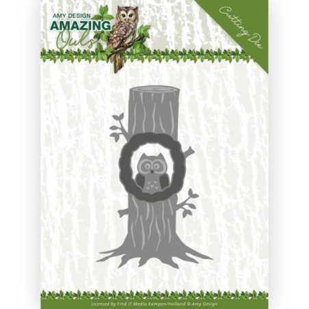 (ADD10218)Dies - Amy Design - Amazing Owls - Owl in Tree