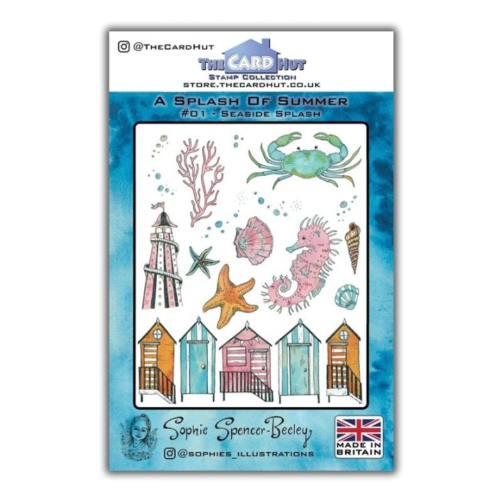 (SSB001)The Card Hut Seaside Splash Clear Stamps