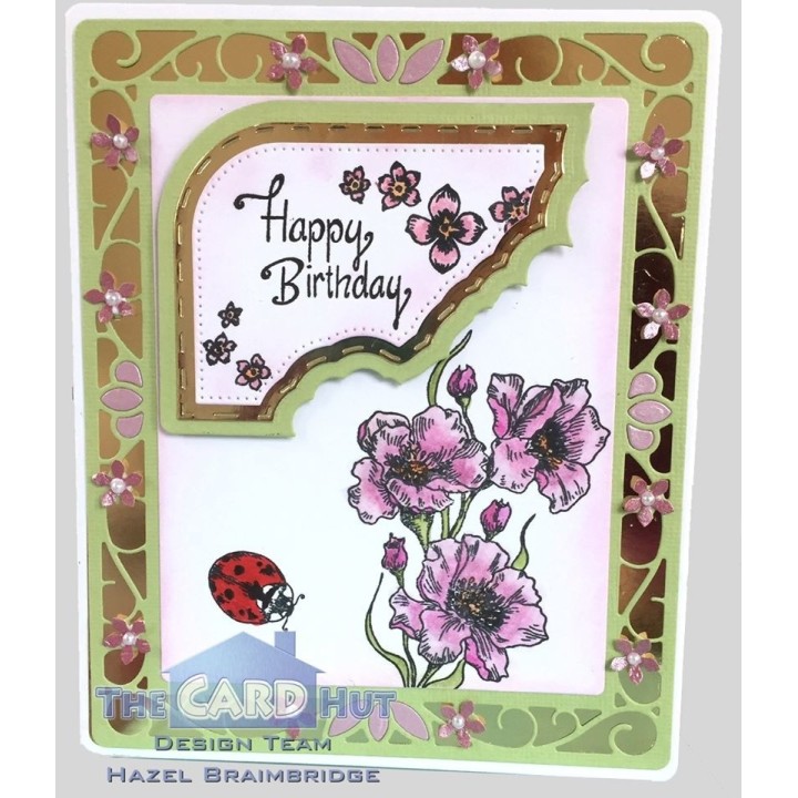(SSB002)The Card Hut Floral Splash Clear Stamps