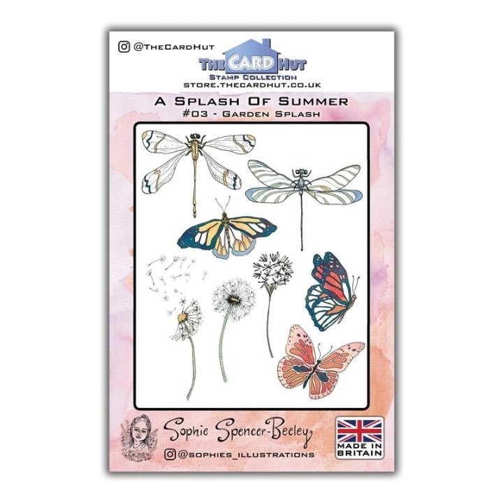 (SSB003)The Card Hut Garden Splash Clear Stamps