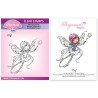 (PER-ST-70384-A6)Pergamano clear stamp WHIMSY POPPETS - PING STAMP