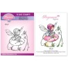 (PER-ST-70382-A6)Pergamano clear stamp WHIMSY POPPETS - PIXIE STAMP