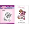 (PER-ST-70376-A6)Pergamano clear stamp FLOWER POPPETS - PRIMROSE STAMP