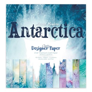 (ACC-CA-31032-88)GROOVI DESIGNER CRAFT PAPER 8" X 8" ANTARCTICA