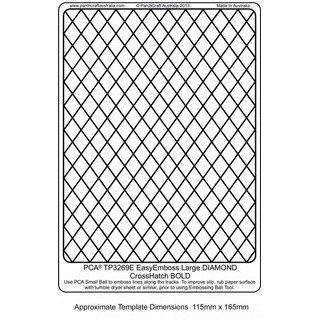 (TP3269E)EMBOSSING EasyEmboss Large DIAMOND CrossHatch - BOLD