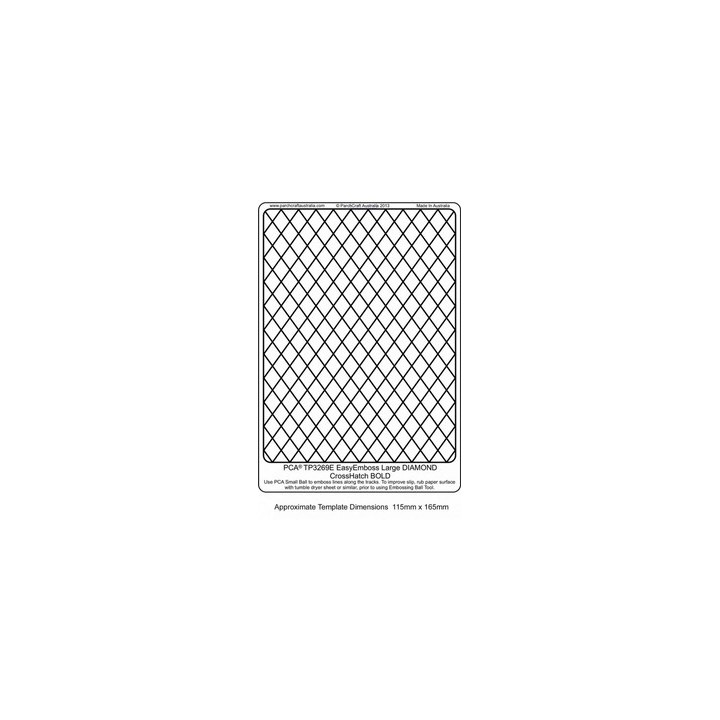 (TP3269E)EMBOSSING EasyEmboss Large DIAMOND CrossHatch - BOLD