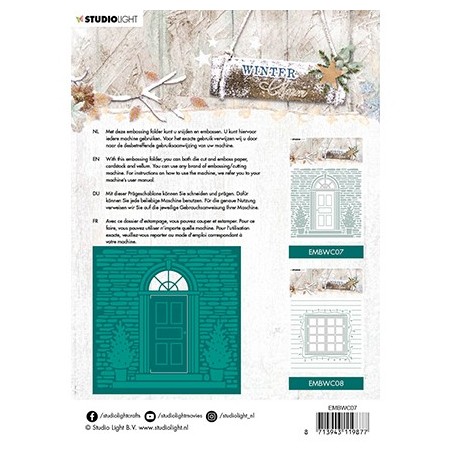 (EMBWC07)Studio Light Cutting and Embossing Die Cut , Winter Charm, nr.07