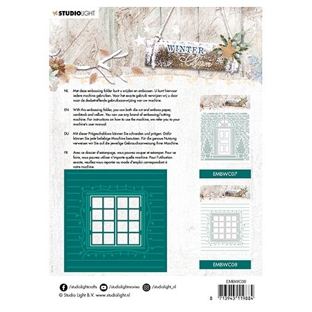 (EMBWC08)Studio Light Cutting and Embossing Die Cut , Winter Charm, nr.08