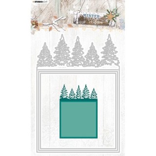(STENCILWC330)Studio Light Cutting and Embossing Die Winter Charm, nr.330