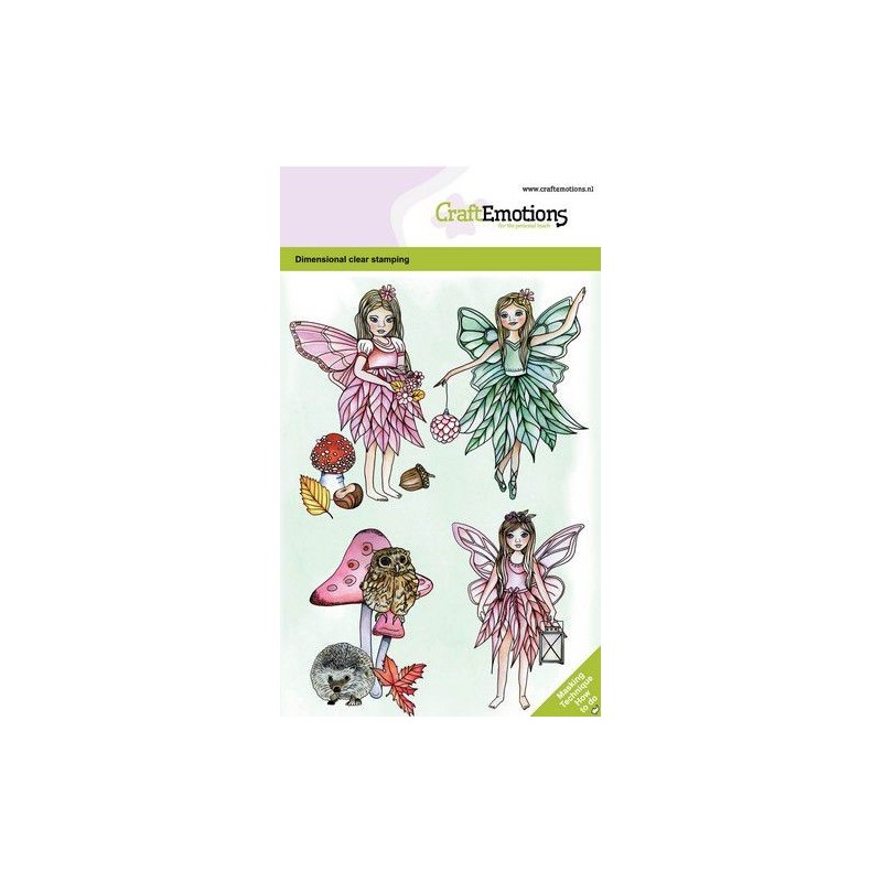 (130501/0101)CraftEmotions clearstamps A6 - Fairies GB Dimensional stamp
