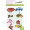 (130501/0105)CraftEmotions clearstamps A6 - Mushrooms GB Dimensional stamp