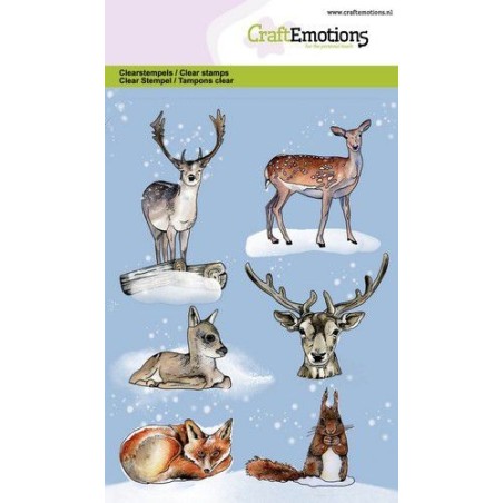 (130501/0107)CraftEmotions clearstamps A6 - Animals from the forest GB