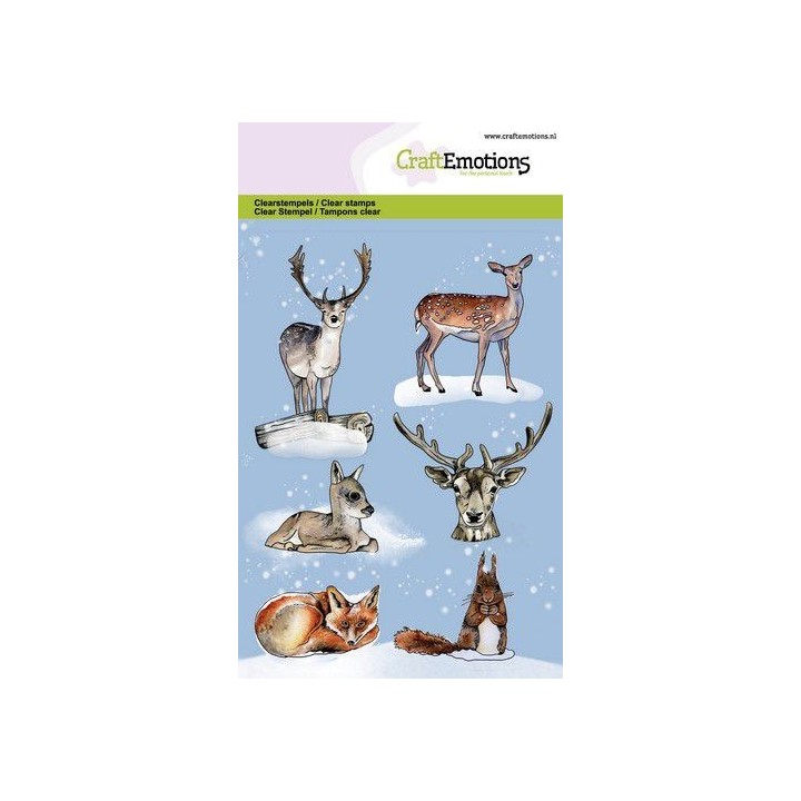(130501/0107)CraftEmotions clearstamps A6 - Animals from the forest GB
