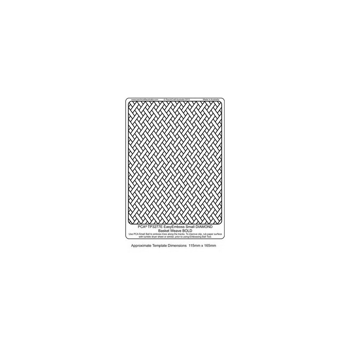 (TP3277E)EMBOSSING EasyEmboss Small DIAMOND Basket Weave - BOLD