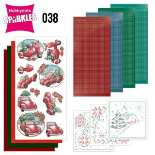 (SPDO038)Sparkles Set 38 - Yvonne Creations - Christmas Village - Christmas Transportation
