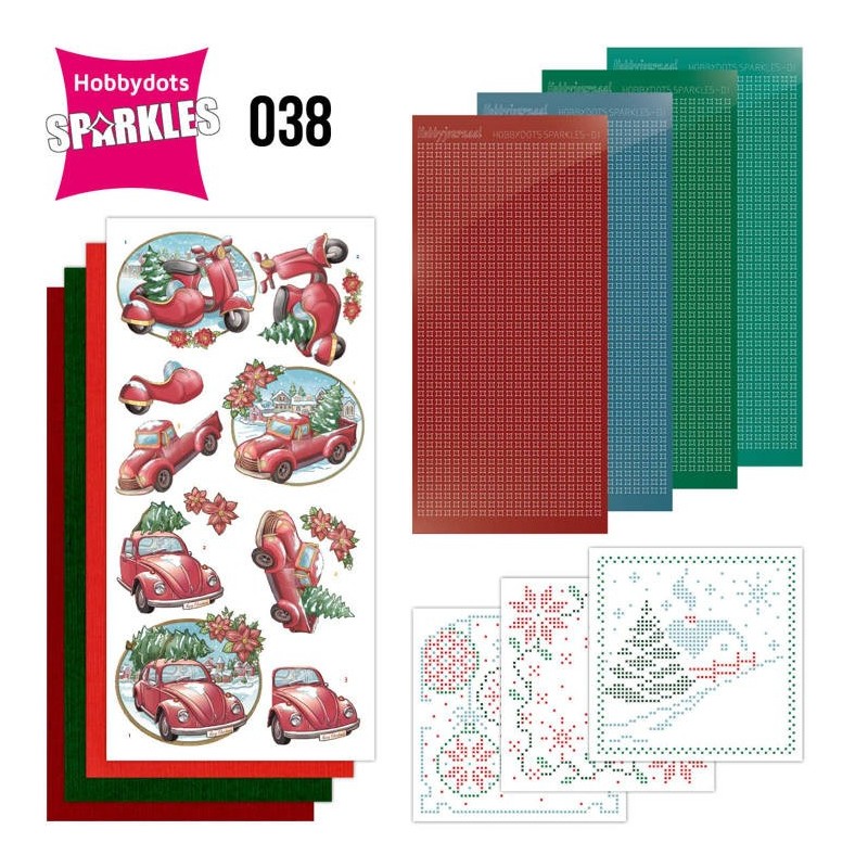 (SPDO038)Sparkles Set 38 - Yvonne Creations - Christmas Village - Christmas Transportation