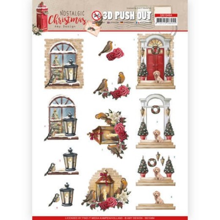 (SB10484)3D Push Out - Amy Design - Nostalgic Christmas - Warm Christmas