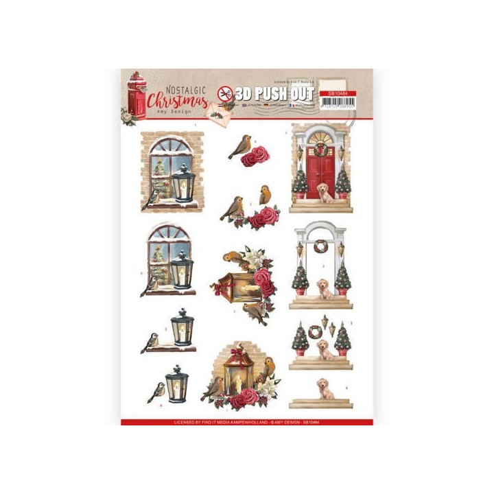 (SB10484)3D Push Out - Amy Design - Nostalgic Christmas - Warm Christmas