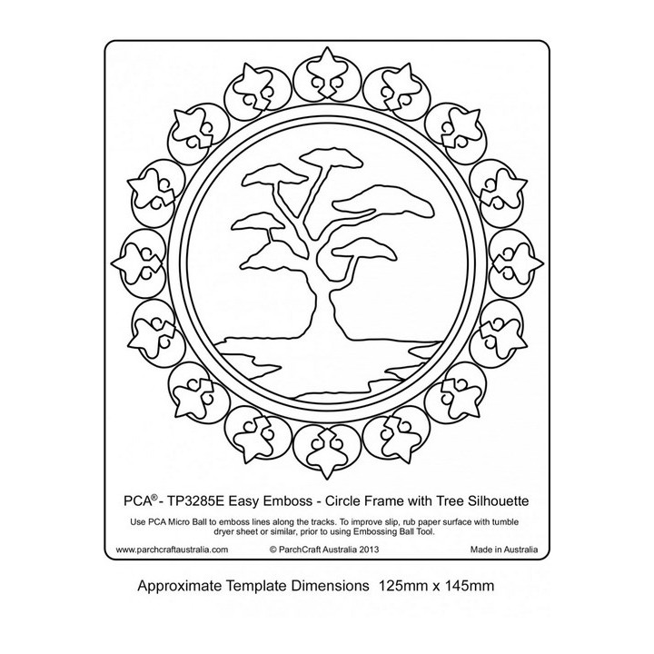(TP3285E)EMBOSSING EasyEmboss Circle Frame with Tree