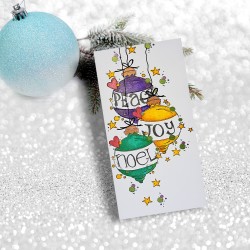 (PD8082)Polkadoodles Heartfelt & Joy Christmas Text Clear Stamps