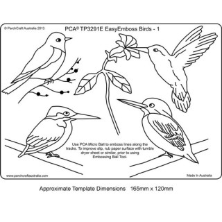 (TP3291E)EMBOSSING EasyEmboss Birds - 1