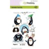 (1694)CraftEmotions clearstamps A6 - Penguin 2 Carla Creaties
