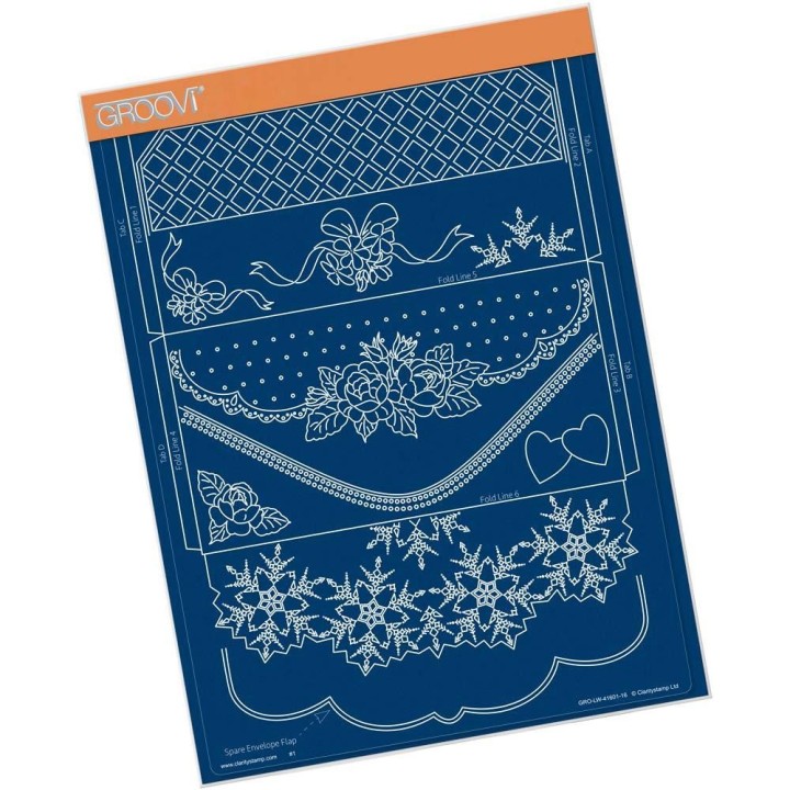 (GRO-LW-41601-16)Groovi plate A4 - LINDA'S IT'S A WRAP! - ENVELOPE