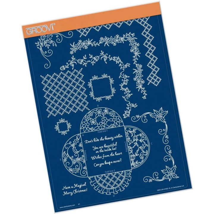 (GRO-LW-41602-16)Groovi plate A4 - LINDA'S IT'S A WRAP! - PRETTY POCKET