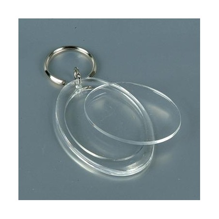 Pendentif en plastique ovale