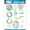 (SB10492)3D Push Out - Jeanine's Art - The colours of winter - White winter flowers