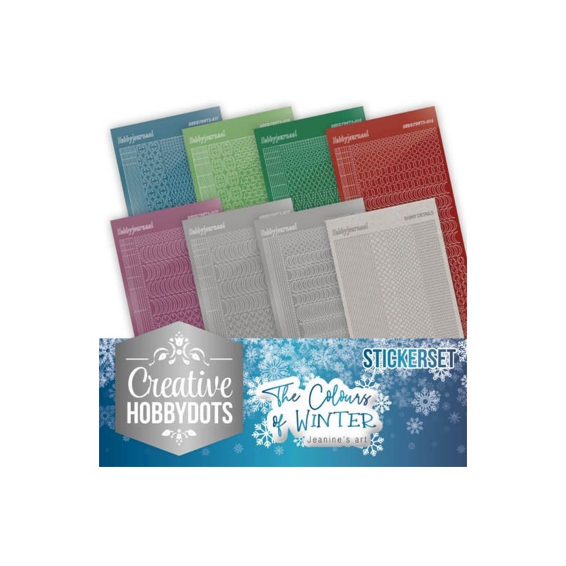 (CHSTS007)Creative Hobbydots 7 - Jeanine's Art - The colours of winter - Sticker Set